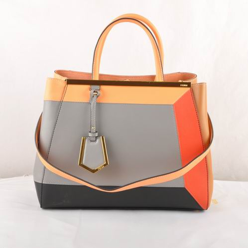 F2552M Fendi 2Jours Block colori di pelle mista borse